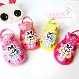  新款巴布豆正品童鞋宝宝儿童女童凉鞋子 婴儿学步鞋 童鞋 女A
