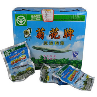  商城正品 桐乡菊花牌航空榨菜片 航空小菜900g  礼盒装50小包装