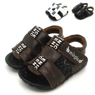  【正品保障】明璐夏款牛皮凉鞋真皮凉鞋 儿童凉鞋男宝凉鞋