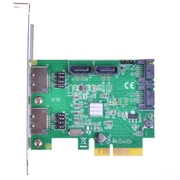 魔羯MOGE MC2689 PCIE转SATA6G阵列卡PCI-E4口SATA3阵列卡ESATA卡