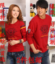 2011秋冬装新款歌斯美情侣装韩国版男女款衣服休闲套头情侣卫衣01