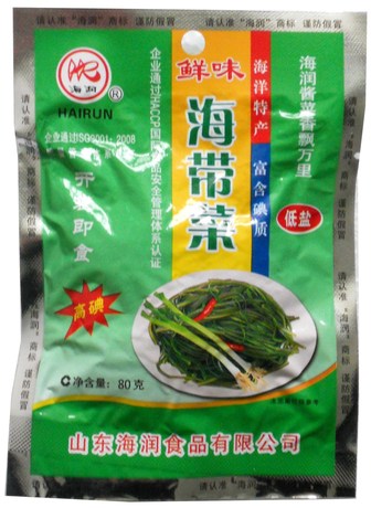 山东特产 海润食品 鲜味海带丝 海带菜 微辣口味