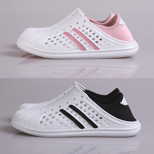  夏季透气洞洞鞋 漂流沙滩凉鞋 男女平跟情侣鞋子 运动鞋两双包邮