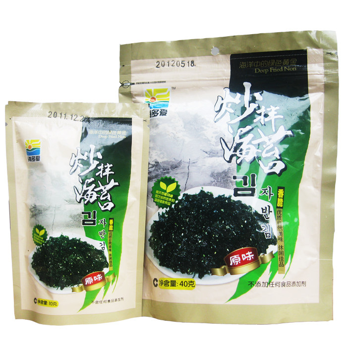 新品 海多爱炒拌海苔40G 韩式碎紫菜宝宝最爱 江浙沪皖5元不限重