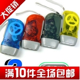 透明手压电筒|三灯LED灯手捏电筒|环保手电筒|手摇发电灯