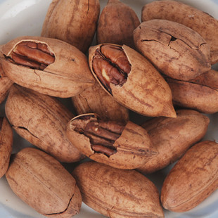  特价坚果干果炒货零食奶香长寿果碧根果山核桃中尖3斤江浙沪包邮