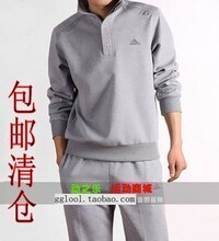 包邮 正品清仓阿迪达斯运动服套装男纯棉休闲运动套装卫衣运动装