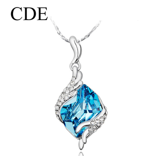  CDE正品 采用施华洛世奇元素水晶项链守护水晶饰品女 生日礼物