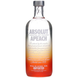  【洋酒】Absolut apeach瑞典绝对伏特加蜜桃味750ml
