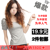 Amoy gold 2012 new summer Korean Women's round neck Slim Puff princess sleeves T-shirt women short sleeve