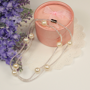  爱瑞尔珍珠【流云似水】天然淡水珍珠手链项链脚链 特