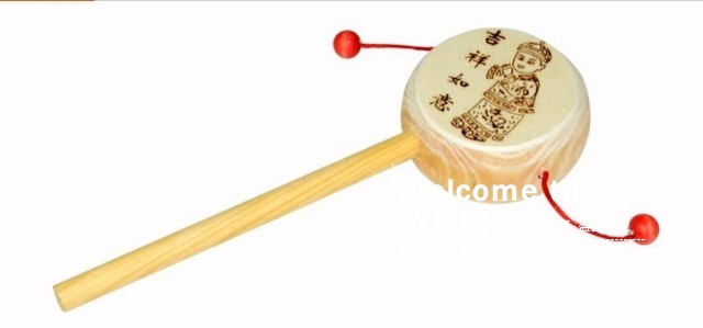 To fake something antique New Year pattern Tambourine rattles Rattle drum Each baby Havein the Toy/Childs/Puzzle/Building block/Model , Child Bell/Cloth Play/Appease toys , Rattle drum category - from Buy2taobao.com to provide professional Taobao agent buy service