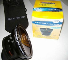 广角镜  52MM 广角附加镜 52mm 0.45X 带微距广角镜 尼康18-55