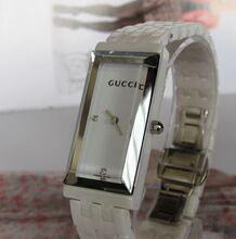 Temperamento realmente super importados de cerámica señoras reloj pulsera relojes blanco Gucci Gucci Ladies Watch