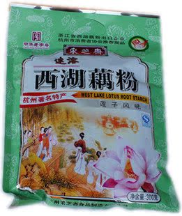  【350】杭州特产 采芝斋西湖藕粉（莲子风味）300克袋装