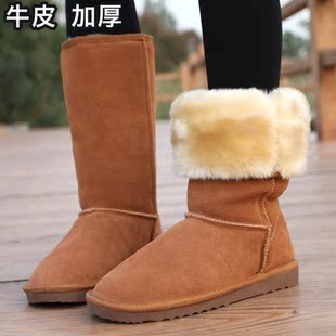  秋冬靴女靴子顶级真牛皮靴高筒中筒低筒5815 5825 5854雪地靴
