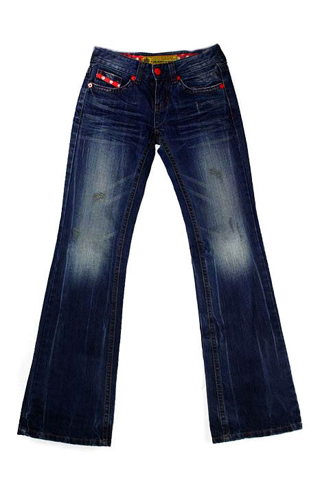《包邮》专柜正品T.B2 <span class=H>Jeans</span> 波点 摩登大喇牛仔库
