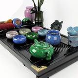 六色冰裂/茶盘/实木茶盘/冰裂茶具/茶具/功夫茶具