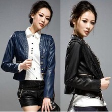 特价清仓2012新款春装 女短款机车 pu皮衣 海宁皮夹克 <span class=H>on</span><span class=H>ly</span> <span class=H>on</span>e