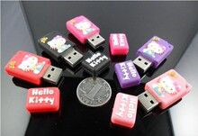 Hello Kitty猫u盘外壳 KT猫手腕板U盘外壳 卡通迷你u盘套料/配件
