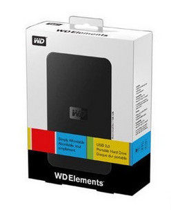 顺丰包邮 行货 WD西部数据E元素1T/1000G 2.5寸移动硬盘保三年