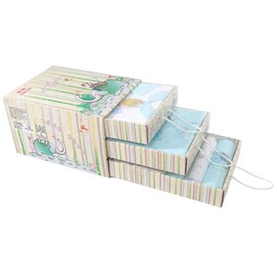  阳朵三层高档抽屉式宝宝礼盒/新生儿礼盒/婴儿服饰