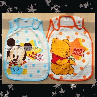 <em>迪士尼Disney马甲</em>式全棉睡袋空气棉背心式防踢