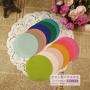  (4CM花片) 太阳花 五瓣花 圆形花片雪纺布艺 diy发饰头花材料 S19