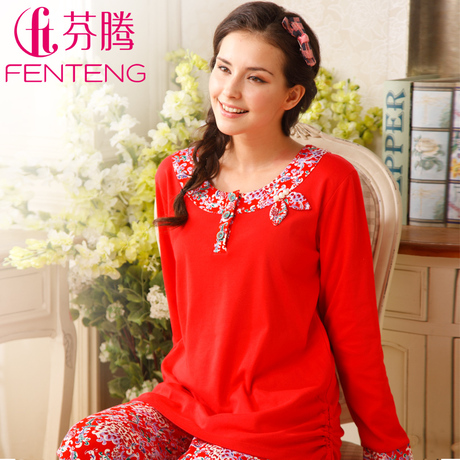 【<em>芬腾</em>官方旗舰店】<em>芬腾睡衣</em>新款春秋季女士长