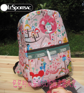 LeSportSac 力士保 粉树屋 出口原单(专柜礼品袋) 限量款双肩背包
