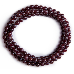  12加正品 天然石榴石手链 108颗多层手链 特价回馈