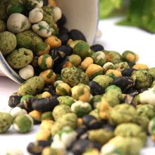 【极度秒杀】阳光菓子原味豆+烤翅豆+黑豆+海苔花生各5包 395克
