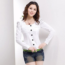 2012春季千源夏季新款新颖方领大领 女式衬衣 打底衬衣 热卖衬衫