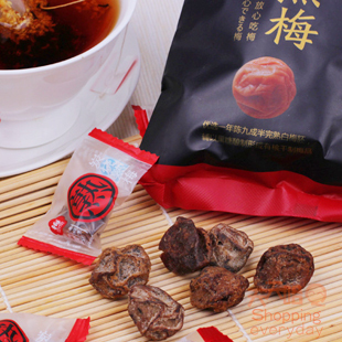  梅饴馆炭烧熟梅90g 蜜饯 有核话梅 梅饴馆老梅干 江浙沪皖满包邮