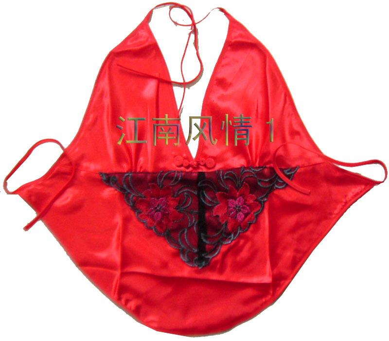 new pattern sexy Charming Lace Embroidery Silk apron Improved design Sexy lingerie Color optionalin the Lingerie/Men's underwear/Tracksuit , Stomachers category - from Buy2taobao.com to provide professional Taobao agent buy service
