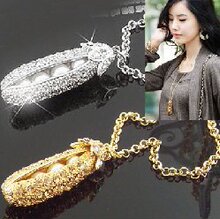 AQ1795 豌豆公主毛衣链 韩国淑女饰品 吊坠礼物经典长款项链