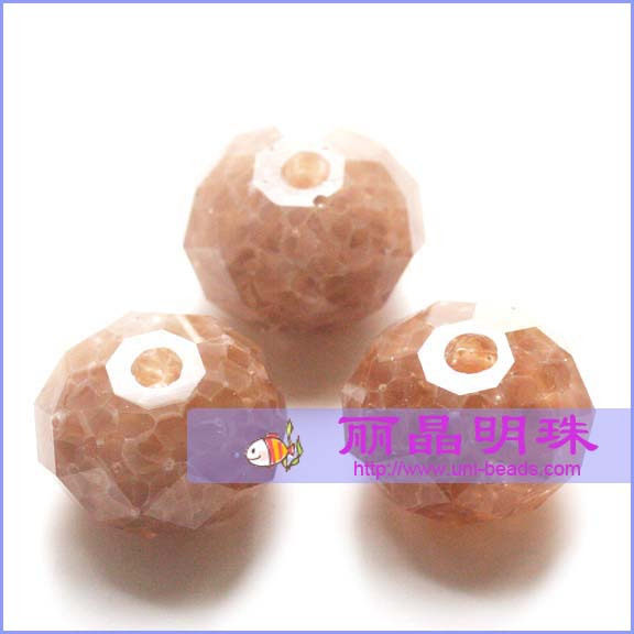 施华洛世奇 5041大孔车轮珠批发 18mm 752马赛克琥珀蛋白