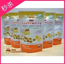 ★秒杀★美国禧贝.Happy Baby Melts.酸奶小溶豆香蕉芒果味.28g