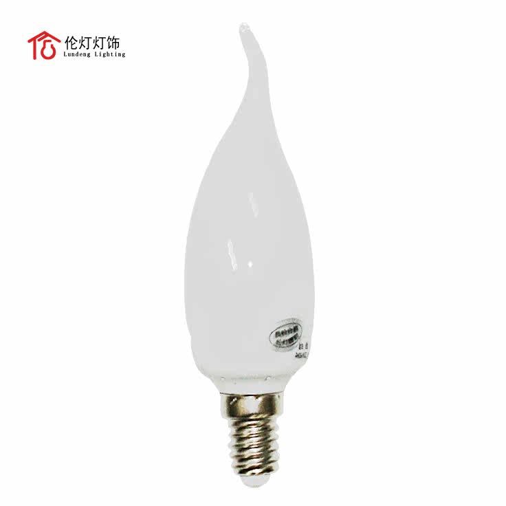 伦灯灯饰灯具 绿色节能环保灯泡 E14蜡烛/拉尾灯泡水晶灯灯泡7W