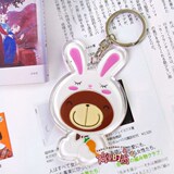 8141 超可爱兔宝宝亚克力水晶情侣手机饰品挂件钥匙扣卡通挂件20
