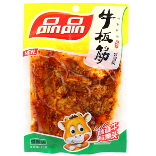  【零利润】四川特产休闲零食品品人生香辣味40（45）g 品品牛板筋