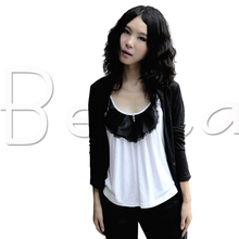 Beata2012新款春装大码宽松雪纺蕾丝边纯棉吊带小背心女打底衫320