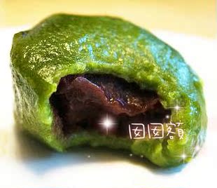  上海特产 老字号 糕点心 零食品 小吃 沈大成 清明豆沙青团 真空