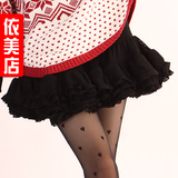 淘金币 依美店2012新款春装百搭韩版褶皱蓬蓬裙半身打底裙超短裙
