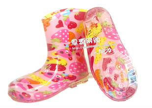  特价 水晶卡通儿童雨靴防滑果冻时尚男女孩雨鞋 学生套鞋宝宝水鞋