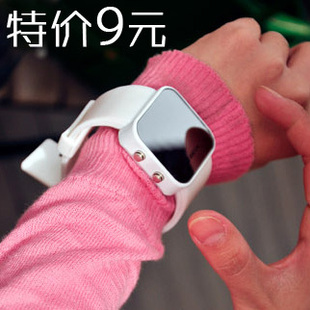  特价潮时尚创意个性镜子表 韩国男女士LED手表果冻电子表学生批发