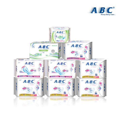 【周年庆】ABC夏日必备超级薄清凉湿巾日夜用卫生巾组合