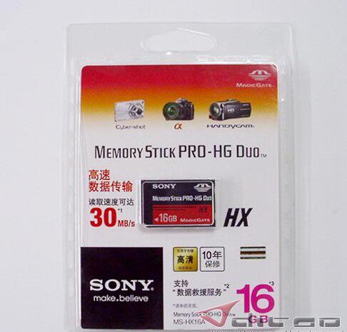 SONY索尼 MS<span class=H>记忆</span><span class=H>棒</span> 16G 16GB Memory Stick PRO短<span class=H>棒</span> 高速红<span class=H>棒</span>