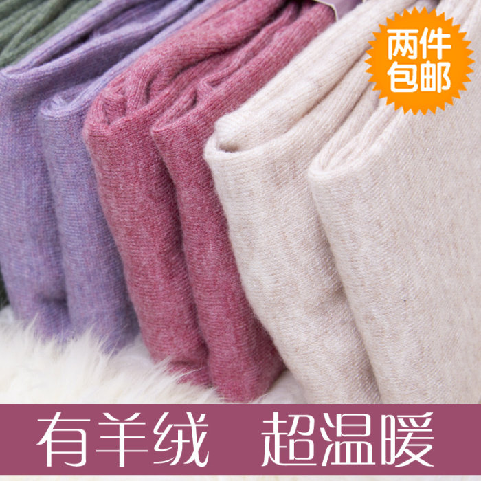 出口原单正品 高品质羊绒棉毛加厚 秋冬保暖超柔软 打底袜连裤袜