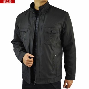  加绒 中老年男装冬装棉衣立领加厚棉袄外套中年男士棉服爸爸爷爷M